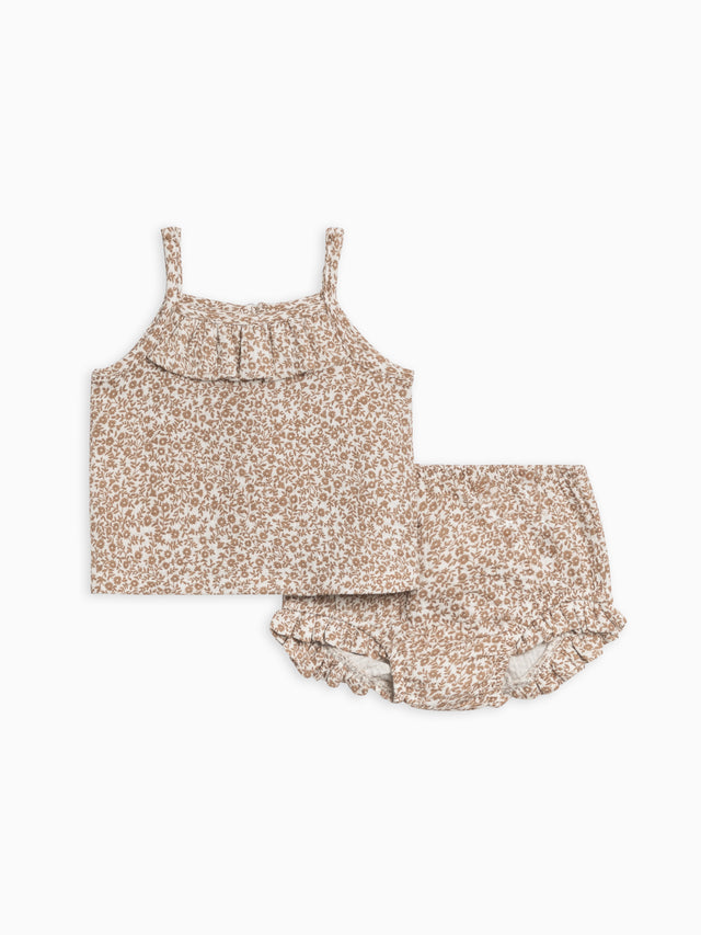 Evie Muslin Tank Set Baby : Set : Tank : Shorts Kendi Organic Cotton Baby Evie Muslin Tank Set