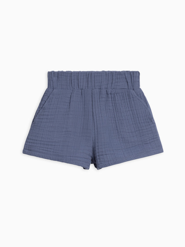 Jude Muslin Shorts Baby-Kids : Bottoms : Shorts Kendi Organic Cotton Baby and Kids Jude Muslin Shorts