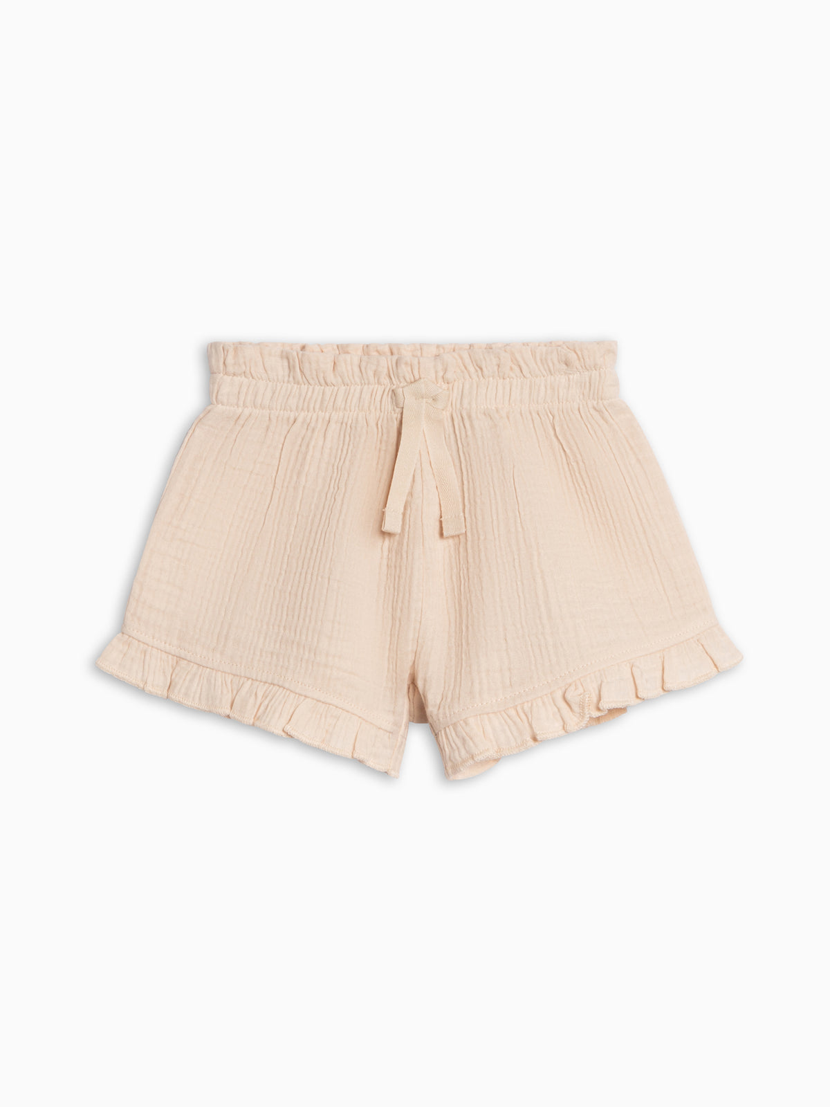 Luz Muslin Ruffle Shorts - Golf  KENDI by Colored Organics Luz Muslin Ruffle Shorts - Golf | Colored Organics®