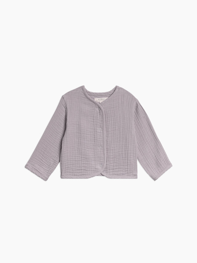 Marley Muslin Jacket Baby:Tops :Cardigans :Long Sleeves Kendi Organic Cotton Baby Marley Muslin Jacket