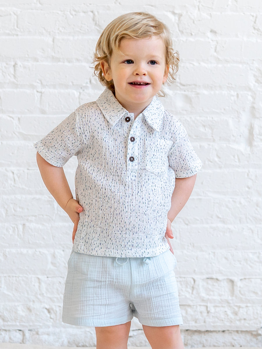 Alden Muslin Shorts - Powder