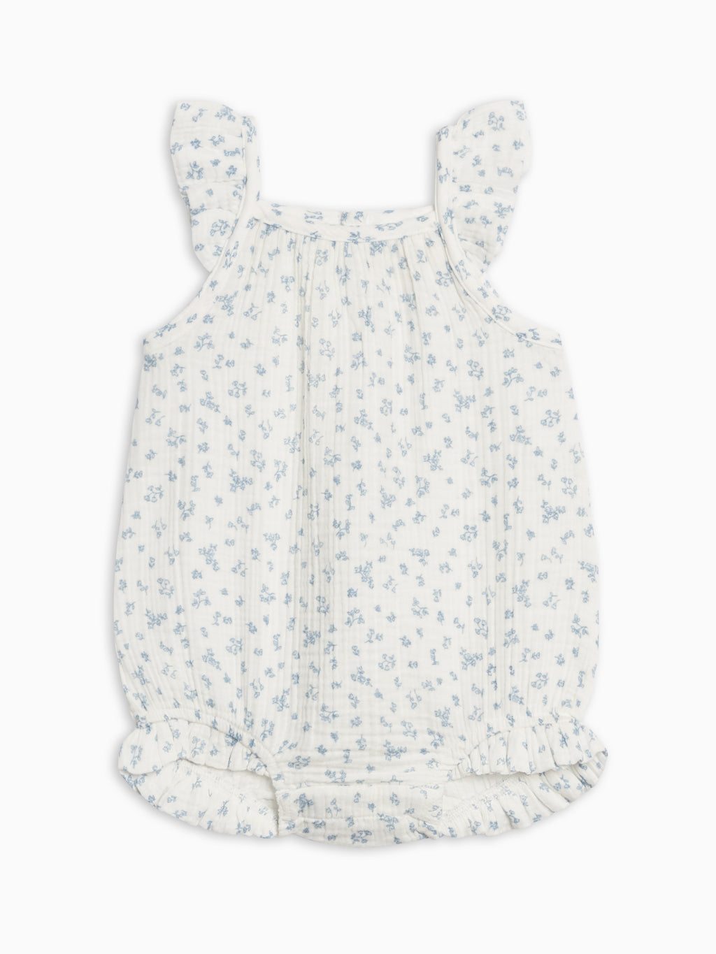 Sandra Muslin Tank Bubble Romper - Rosebay Floral / Coconut + Sea Baby : One Pieces : Rompers : Tanks KENDI by Colored Organics Sandra Muslin Tank Bubble Romper | Colored Organics®
