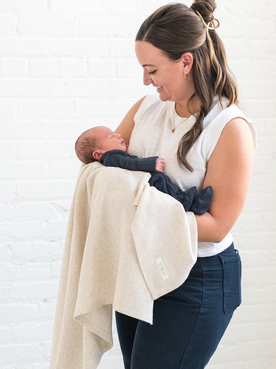 Waffle Knit Baby Blanket