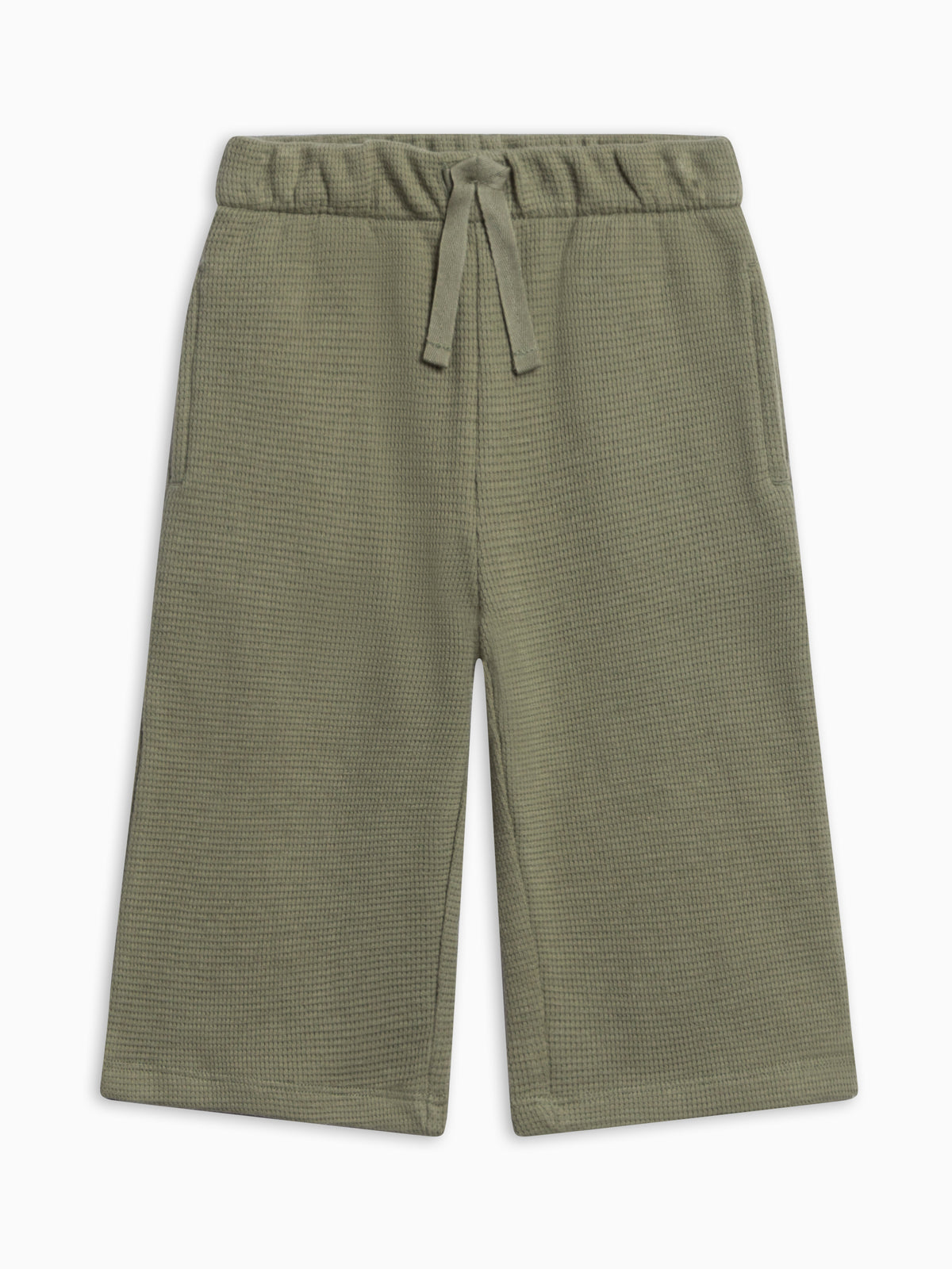 Clove Waffle Knit Straight Leg Pants - Fern Baby-Kids : Bottoms : Joggers KENDI by Colored Organics Clove Waffle Knit Straight Leg Pants | Colored Organics®