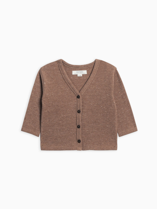Wells Waffle Knit Button Cardigan Sale :Baby-Kids :Tops :Cardigans :Long Sleeves Kendi Organic Cotton Baby and Kids Nina Waffle Knit Dress