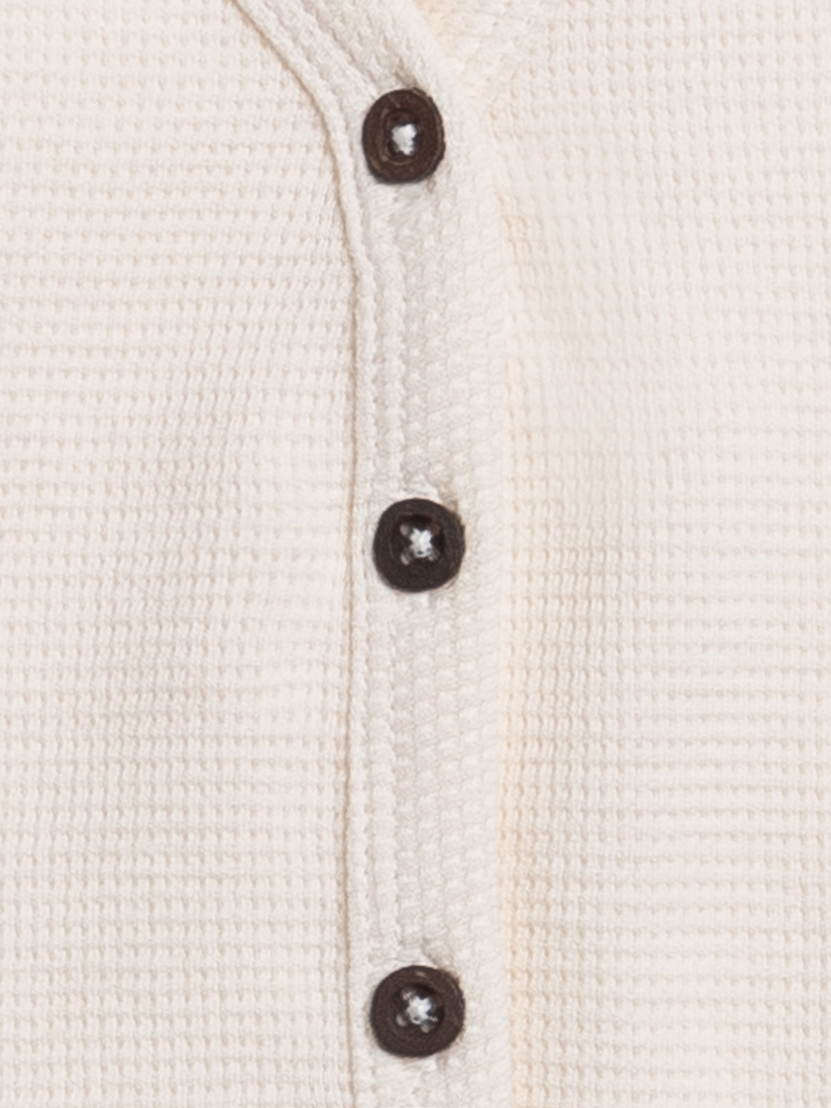 Wells Waffle Knit Button Cardigan - Ivory Baby-Kids : Tops : Cardigans : Long Sleeves KENDI by Colored Organics Wells Waffle Knit Button Cardigan | Colored Organics®