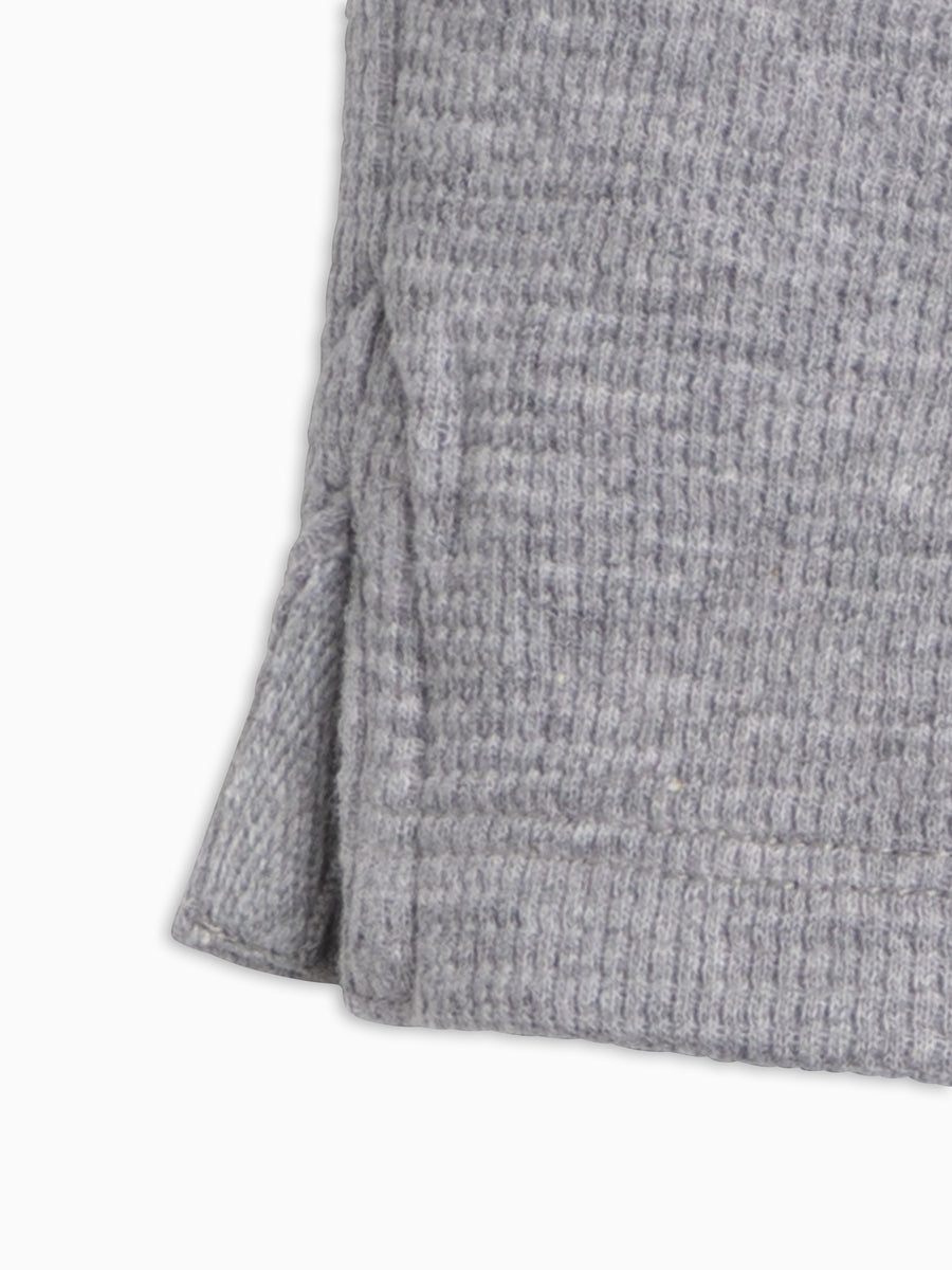 Avery Waffle Shorts - Ashen
