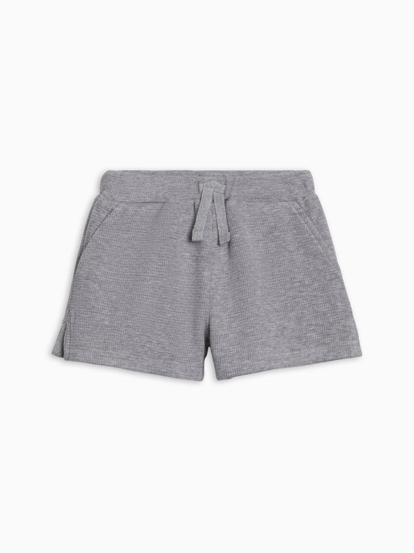 Avery Waffle Shorts - Ashen