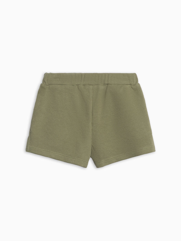 Avery Waffle Shorts - Fern KENDI by Colored Organics Avery Waffle Shorts - Fern (Organic) | Colored Organics®