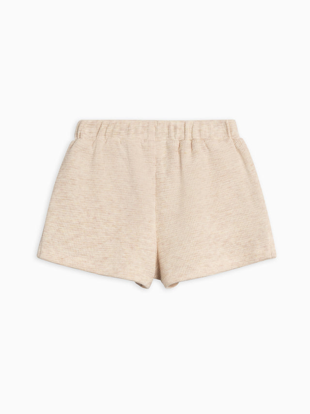 Avery Waffle Shorts Baby-Kids :Bottoms :Shorts Kendi Organic Cotton Baby and Kids Avery Waffle Shorts