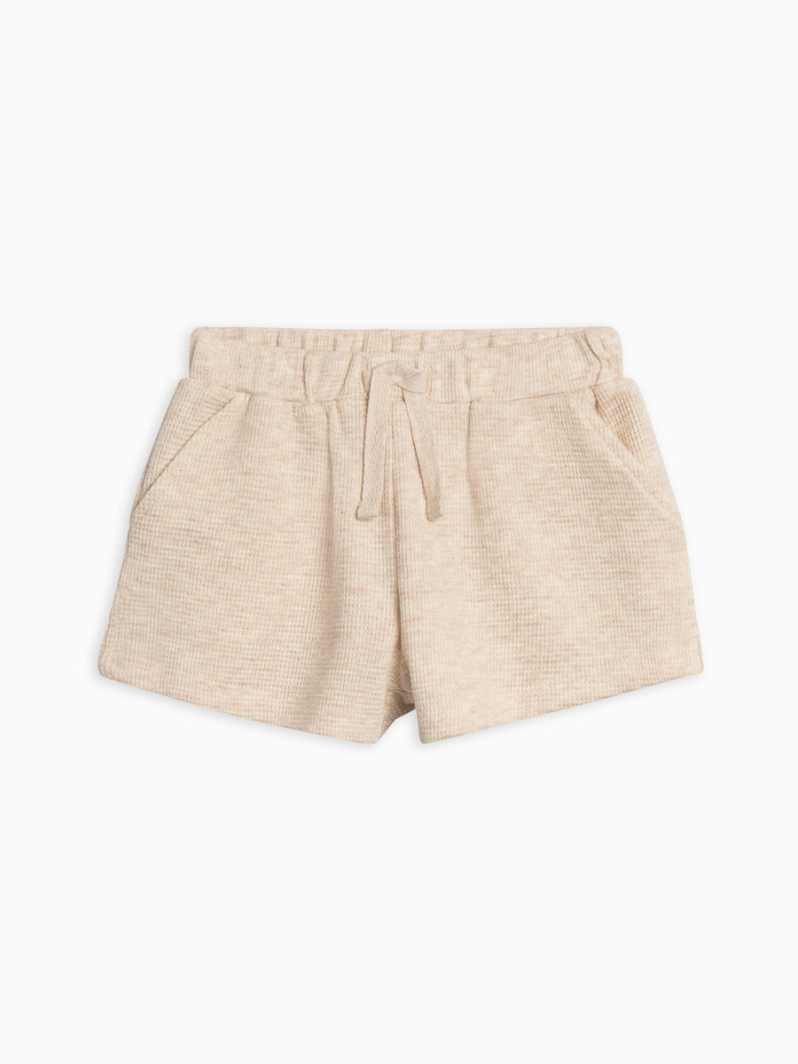 Avery Waffle Shorts Baby-Kids : Bottoms : Shorts Kendi Organic Cotton Baby and Kids Avery Waffle Shorts