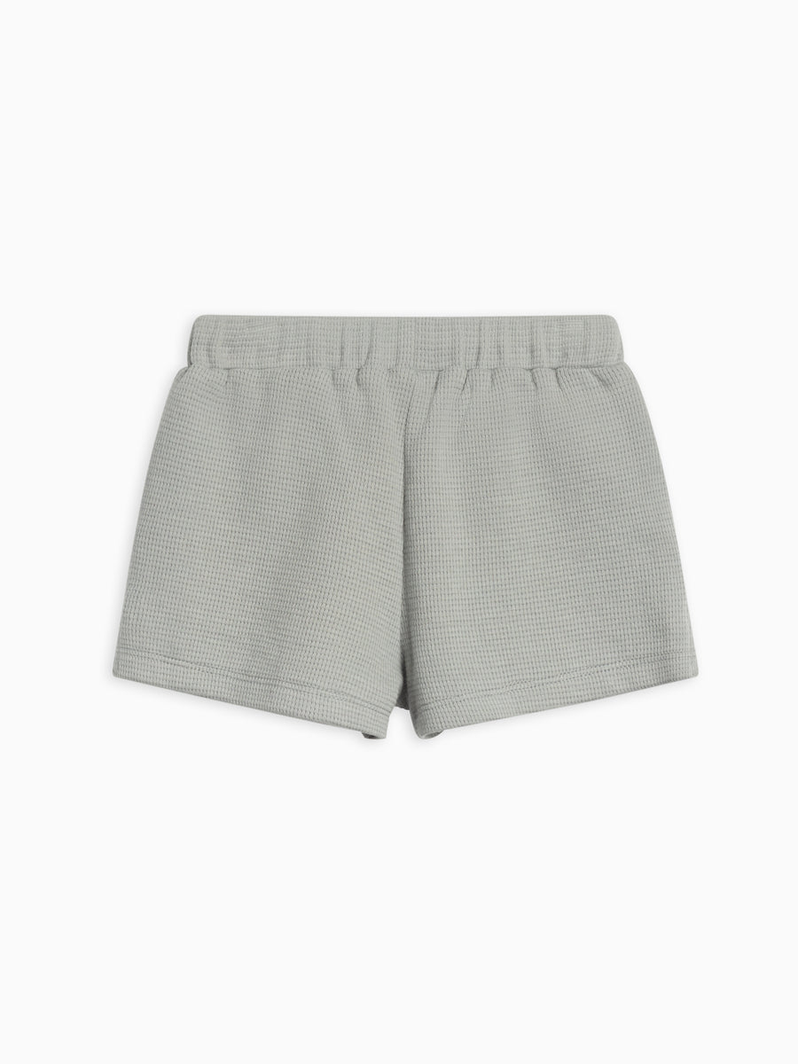 Avery Waffle Shorts Baby-Kids : Bottoms : Shorts Kendi Organic Cotton Baby and Kids Avery Waffle Shorts