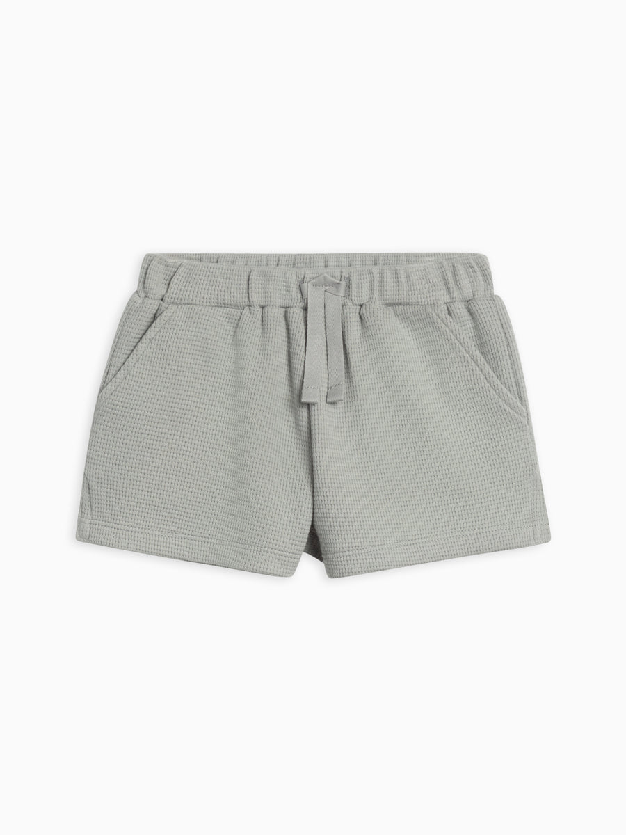 Avery Waffle Shorts Baby-Kids : Bottoms : Shorts Kendi Organic Cotton Baby and Kids Avery Waffle Shorts