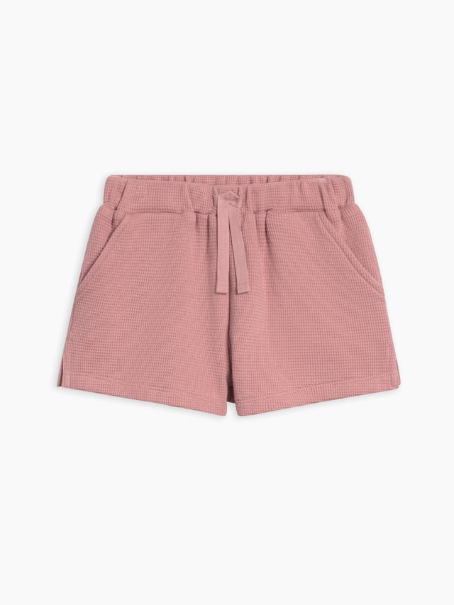 Avery Waffle Shorts Baby-Kids : Bottoms : Shorts Kendi Organic Cotton Baby and Kids Avery Waffle Shorts