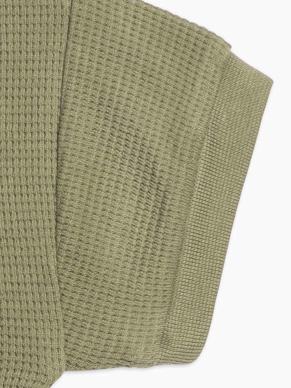Bailey Waffle Pocket Tee - Fern