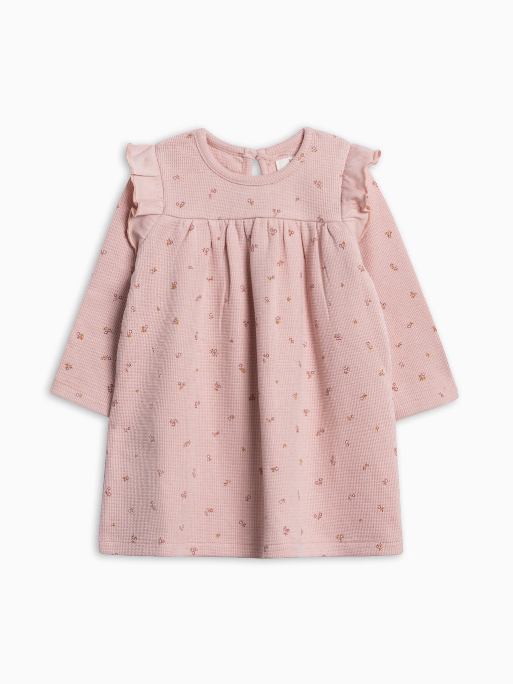 Babette Long Sleeve Waffle Dress - Tilda Floral Baby-Kids : Dresses : Long Sleeves KENDI by Colored Organics Babette Long Sleeve Waffle Dress | Colored Organics®
