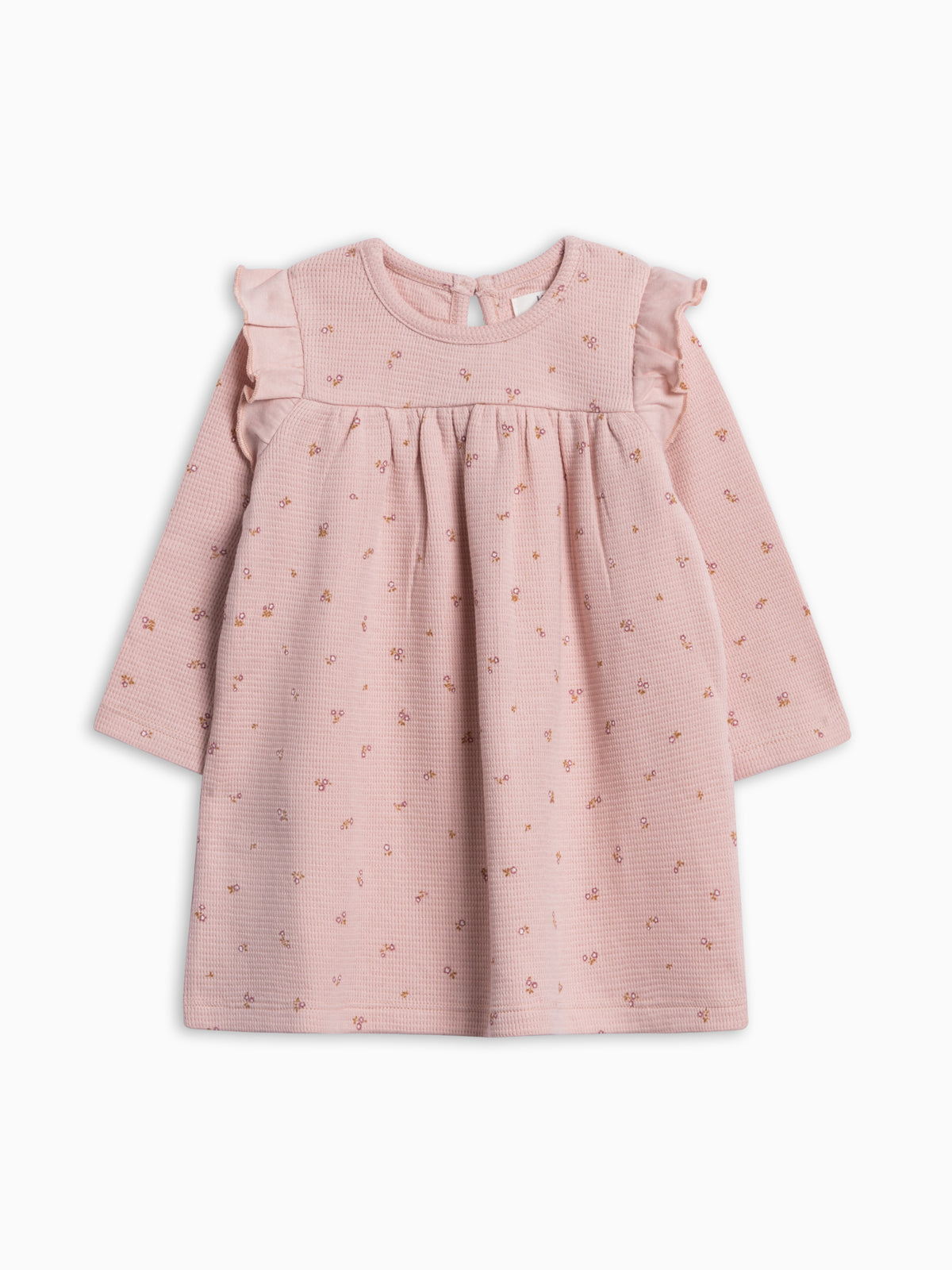 Babette Long Sleeve Waffle Dress - Tilda Floral Baby-Kids : Dresses : Long Sleeves KENDI by Colored Organics Babette Long Sleeve Waffle Dress | Colored Organics®