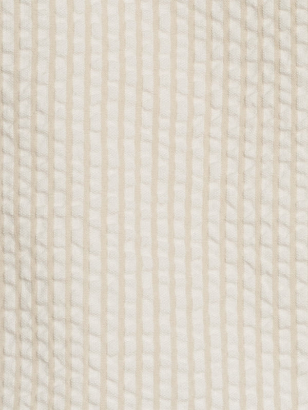 Landon Seersucker Collared Button Down Shirt - Dune Stripe