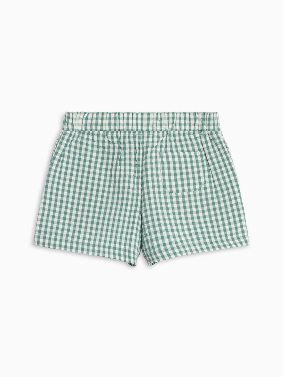 Nixie Seersucker Shorts - Laguna Gingham