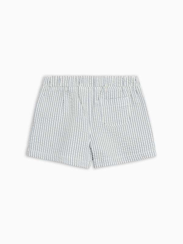Nixie Seersucker Shorts - Shore Stripe / Sea