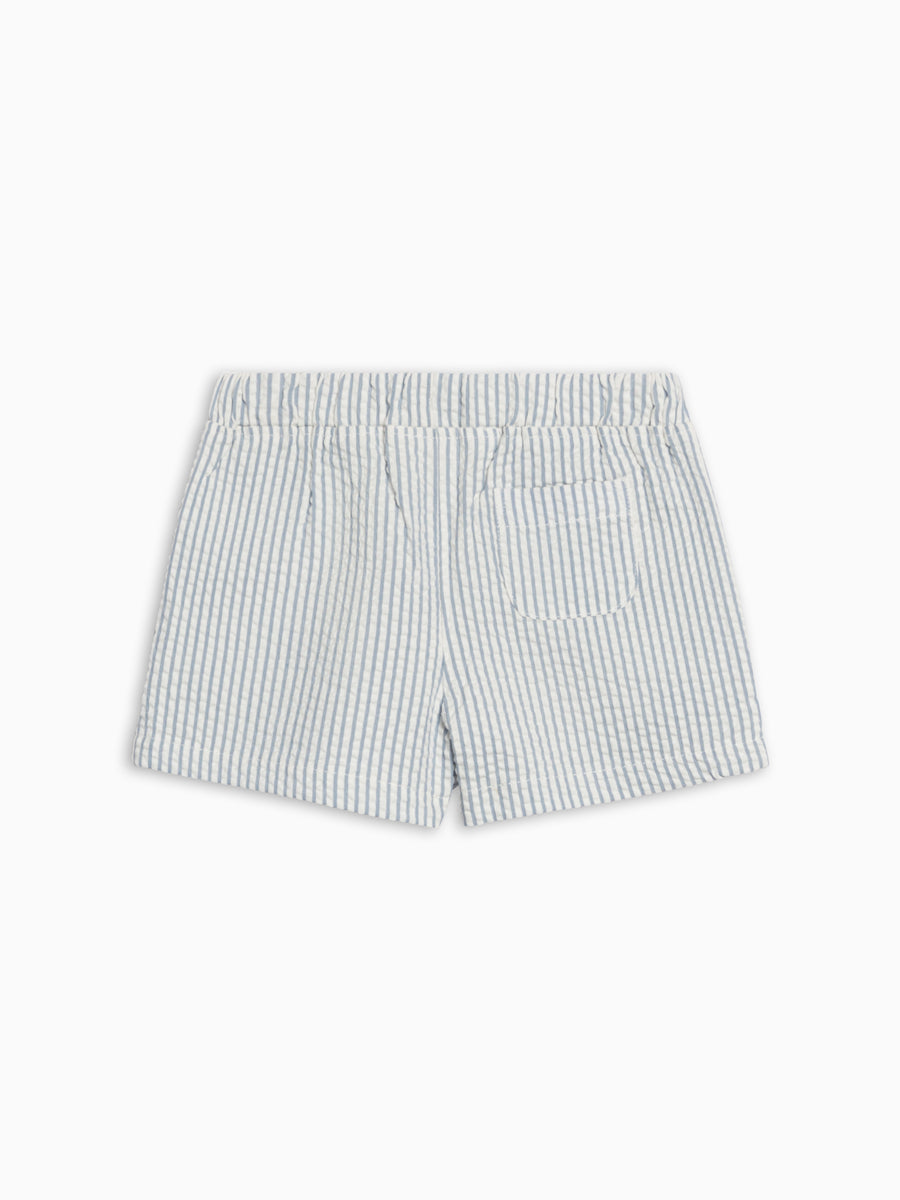 Nixie Seersucker Shorts - Shore Stripe / Sea