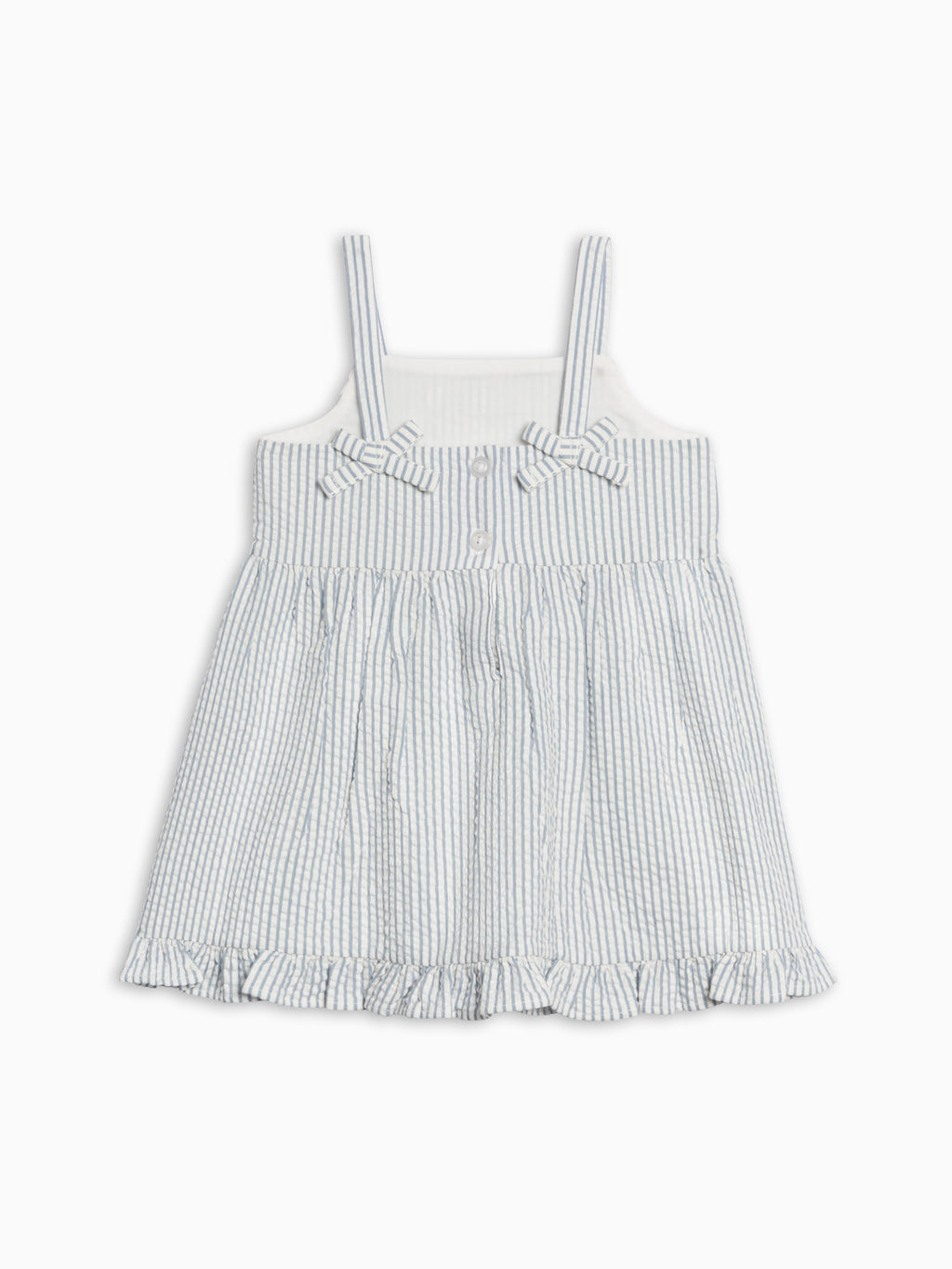 Juliette Seersucker Tank Dress - Shore Stripe / Sea Sale : Baby-Kids : Dresses : Tanks KENDI by Colored Organics Juliette Seersucker Tank Dress - Shore | Colored Organics®