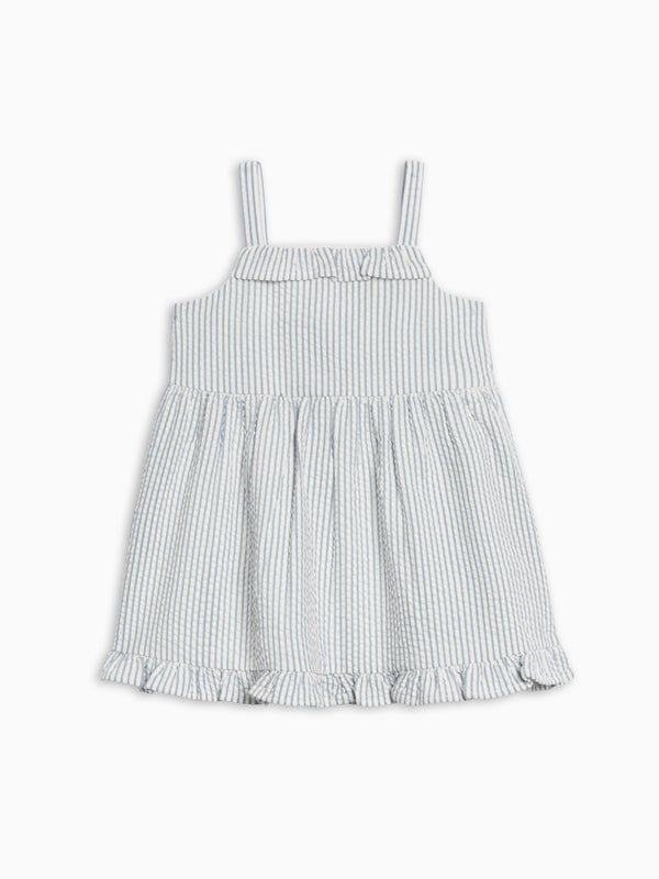 Juliette Seersucker Tank Dress - Shore Stripe / Sea