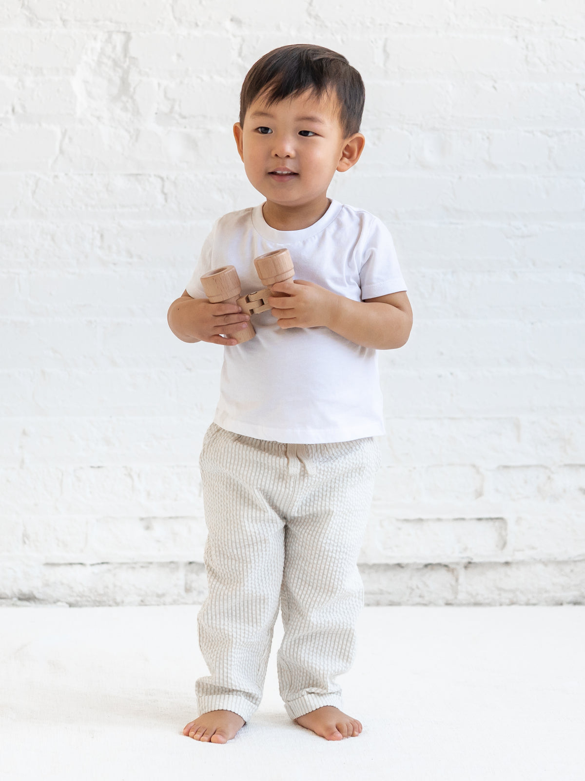 Merrit Seersucker Pant - Dune Stripe Sale : Baby-Kids : Bottoms : Pants KENDI by Colored Organics Merrit Seersucker Pant - Dune Stripe | Colored Organics®