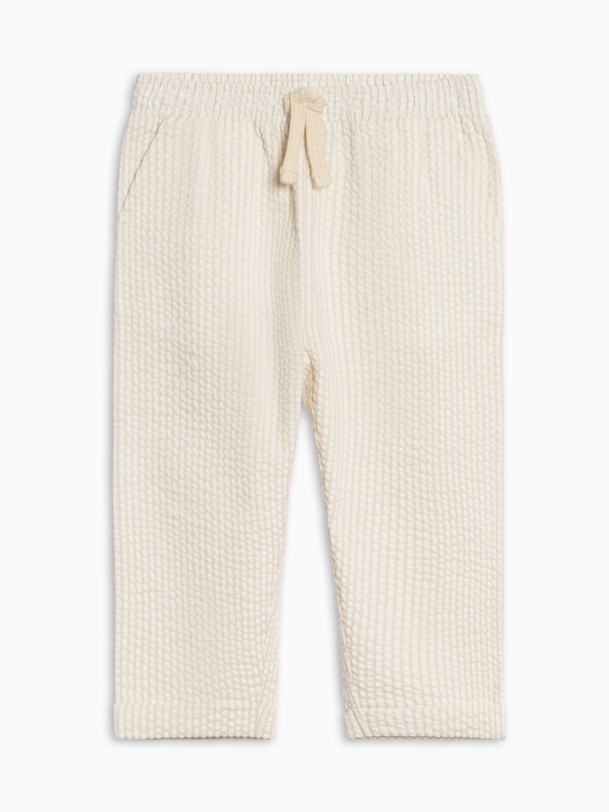 Merrit Seersucker Pant - Dune Stripe Sale : Baby-Kids : Bottoms : Pants KENDI by Colored Organics Merrit Seersucker Pant - Dune Stripe | Colored Organics®