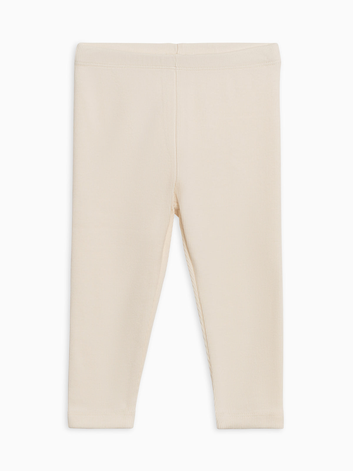 Lennon Ribbed Leggings - Ivory Baby-Kids : Bottoms : Leggings KENDI by Colored Organics PRE ORDER Lennon Ribbed Leggings - Ivory | Colored Organics®