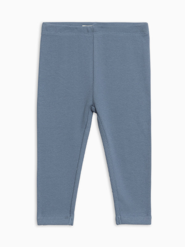 Lennon Ribbed Leggings - Sea KENDI by Colored Organics Lennon Ribbed Leggings - Sea (Organic) | Colored Organics®