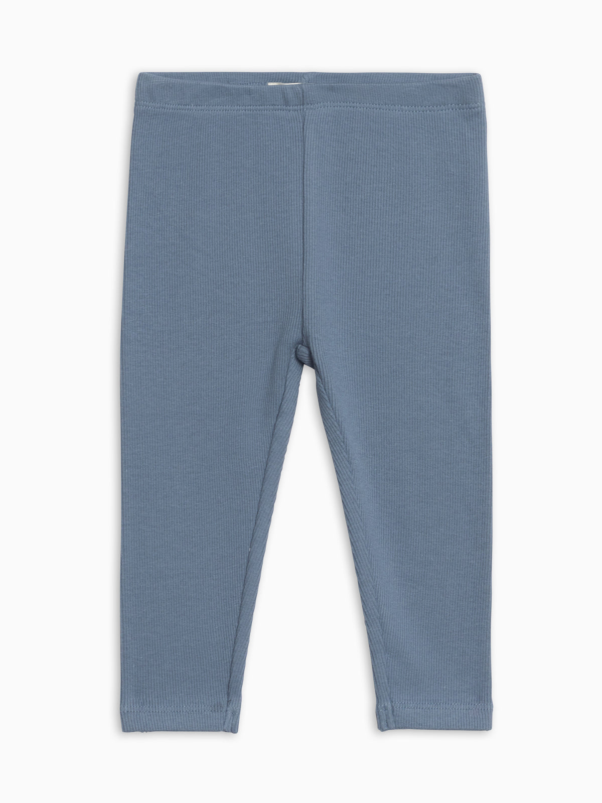 Lennon Ribbed Leggings - Sea Baby-Kids : Bottoms : Leggings KENDI by Colored Organics Lennon Ribbed Leggings - Sea (Organic) | Colored Organics®