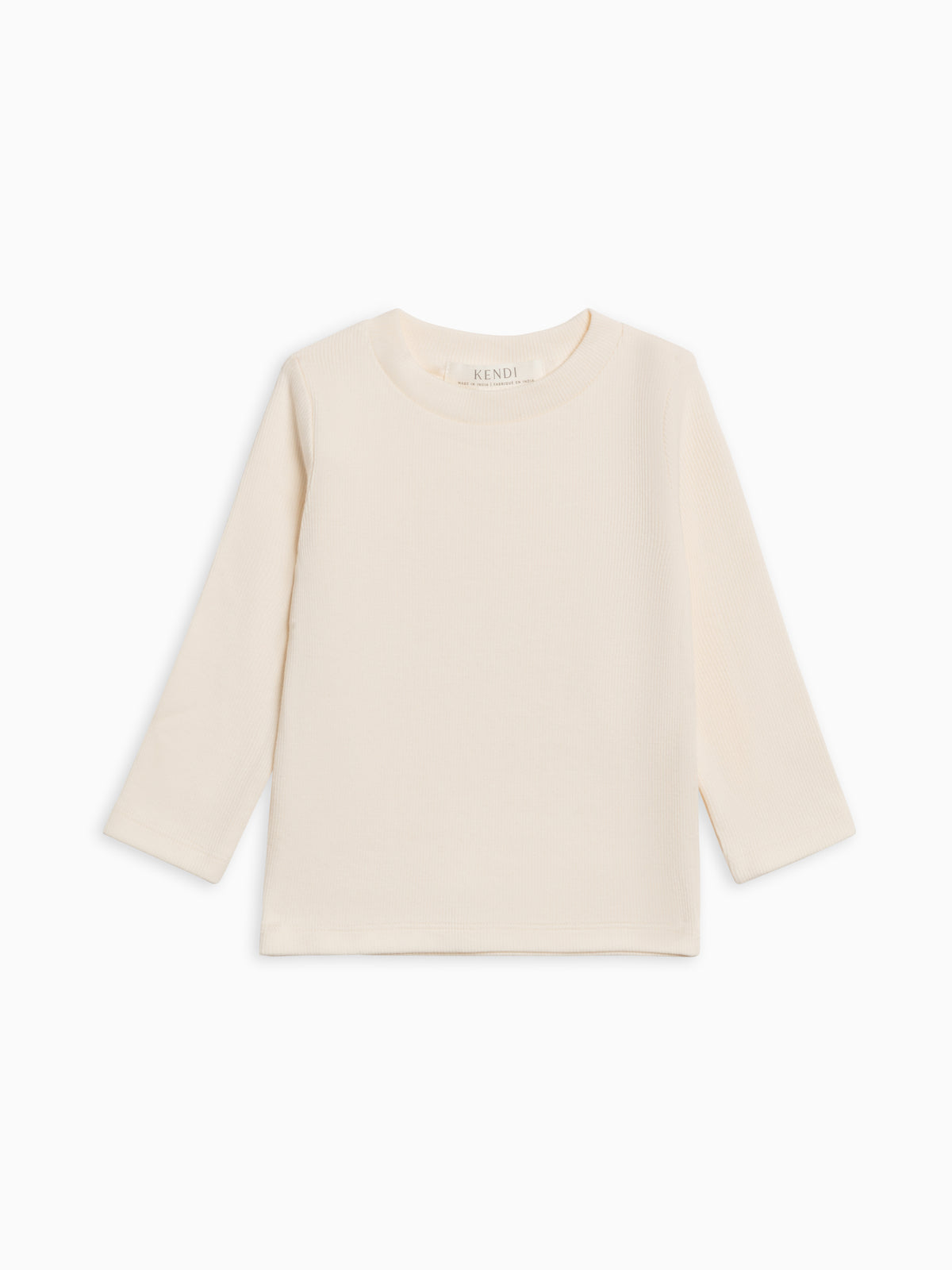 Rory Ribbed Long Sleeve Top Sale : Baby-Kids : Tops : Tees : Long Sleeves Kendi Rory Ribbed Long Sleeve Top for Baby | Colored Organics®