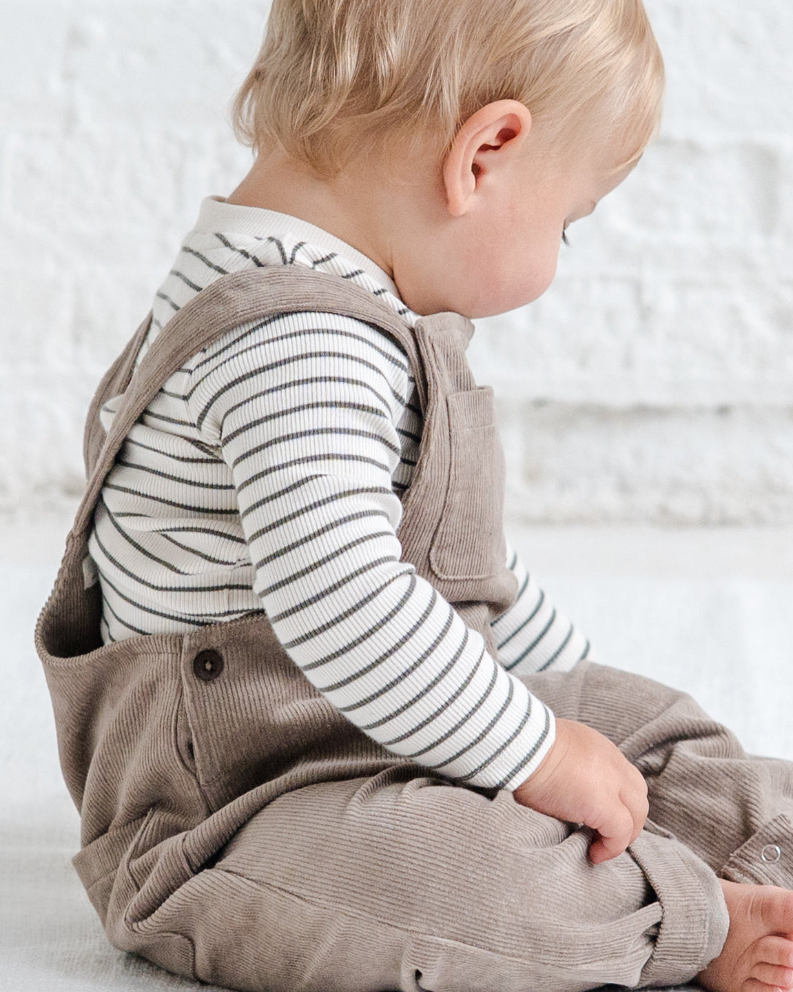 Rory Ribbed Long Sleeve Top Sale : Baby-Kids : Tops : Tees : Long Sleeves Kendi Rory Ribbed Long Sleeve Top for Baby | Colored Organics®