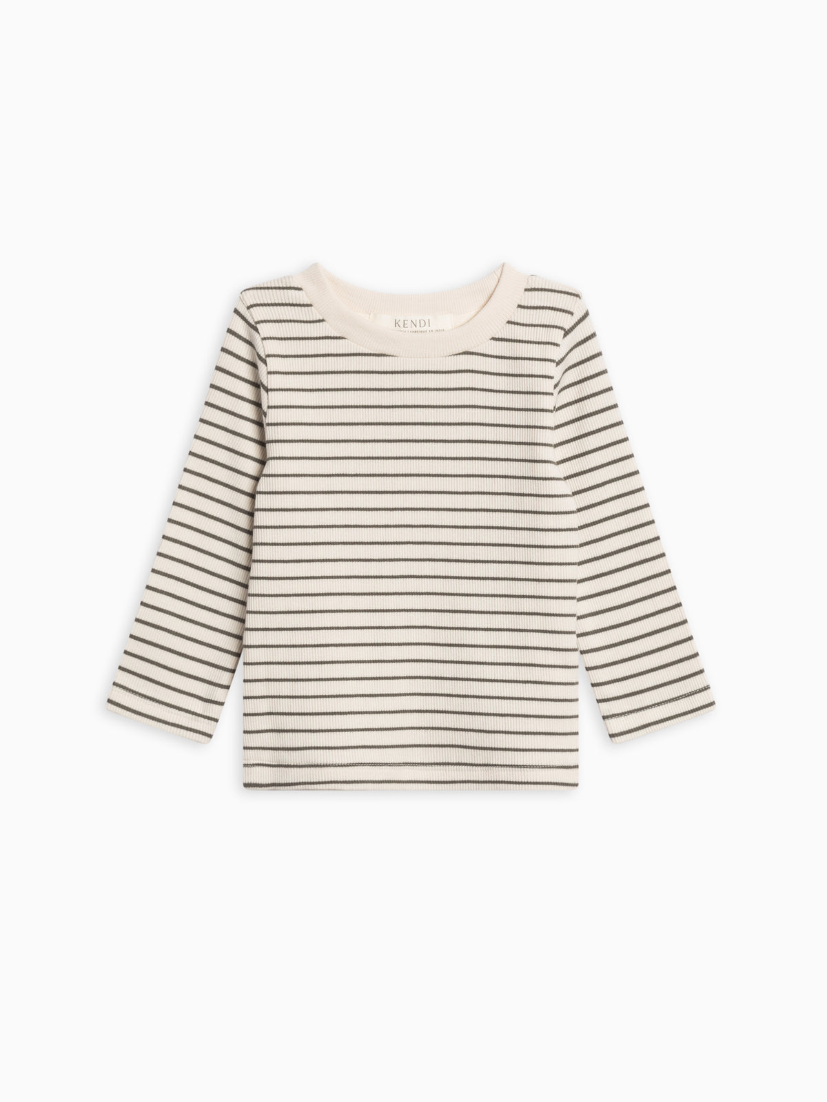 Rory Ribbed Long Sleeve Top Sale : Baby-Kids : Tops : Tees : Long Sleeves Kendi Rory Ribbed Long Sleeve Top for Baby | Colored Organics®