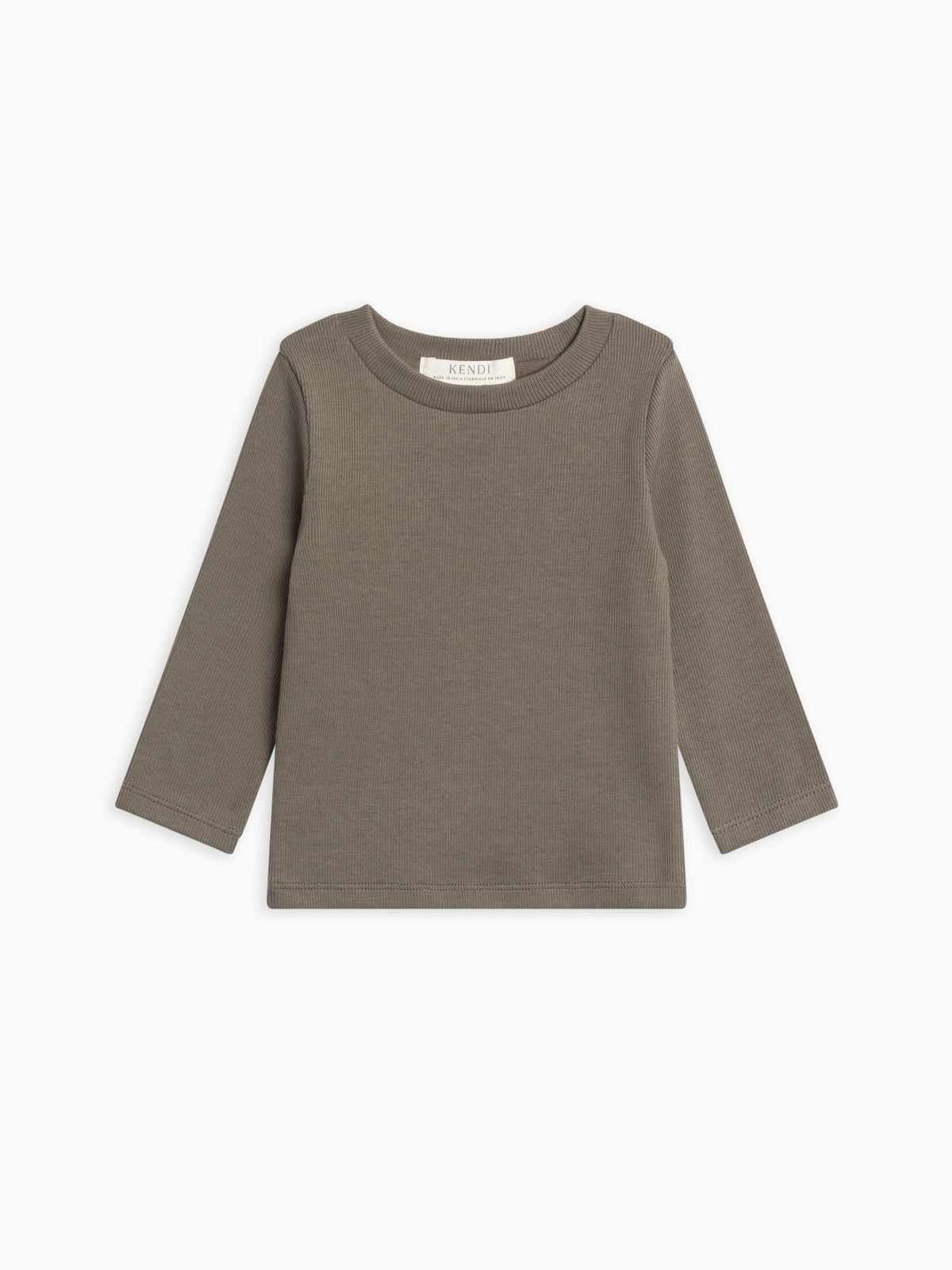 Rory Ribbed Long Sleeve Top Sale : Baby-Kids : Tops : Tees : Long Sleeves Kendi Rory Ribbed Long Sleeve Top for Baby | Colored Organics®