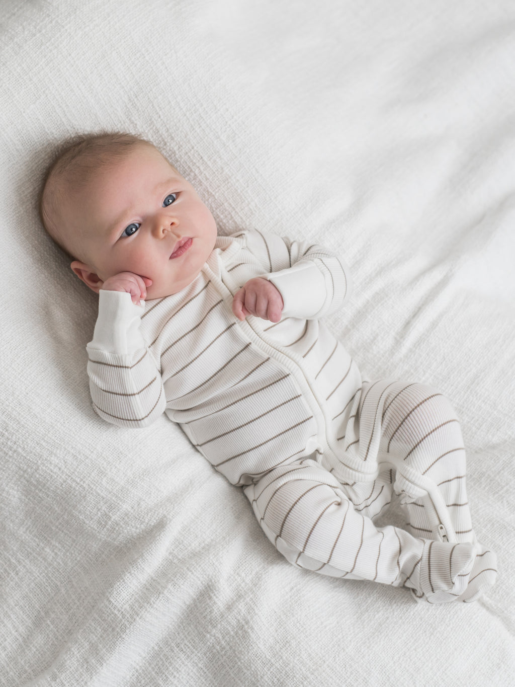 Kit Ribbed Zipper Sleeper Sale : Baby : One Pieces : Sleepers : Long Sleeves Kendi Ribbed Two-Way Zipper Baby Sleeper, Kit | Colored Organics®