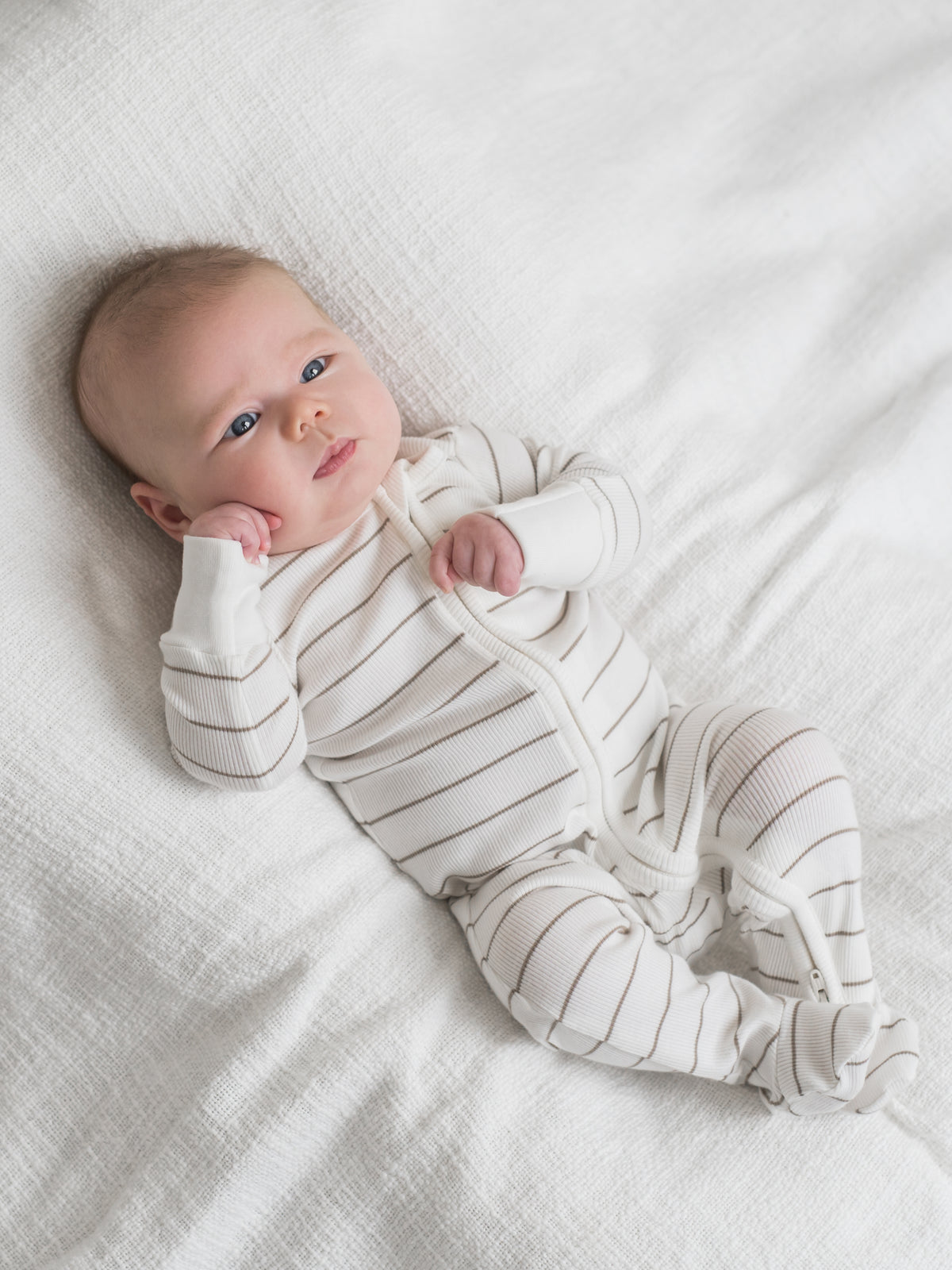 Kit Ribbed Zipper Sleeper Sale : Baby : One Pieces : Sleepers : Long Sleeves Kendi Ribbed Two-Way Zipper Baby Sleeper, Kit | Colored Organics®