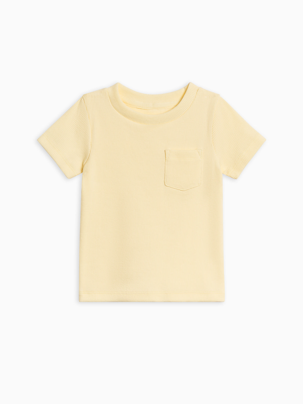 Lou Ribbed Short Sleeve Pocket Tee Sale : Baby-Kids : Tops : Shirts : Short Sleeves KENDI by Colored Organics Baby Lou Ribbed Short Sleeve Pocket Tee | Colored Organics®