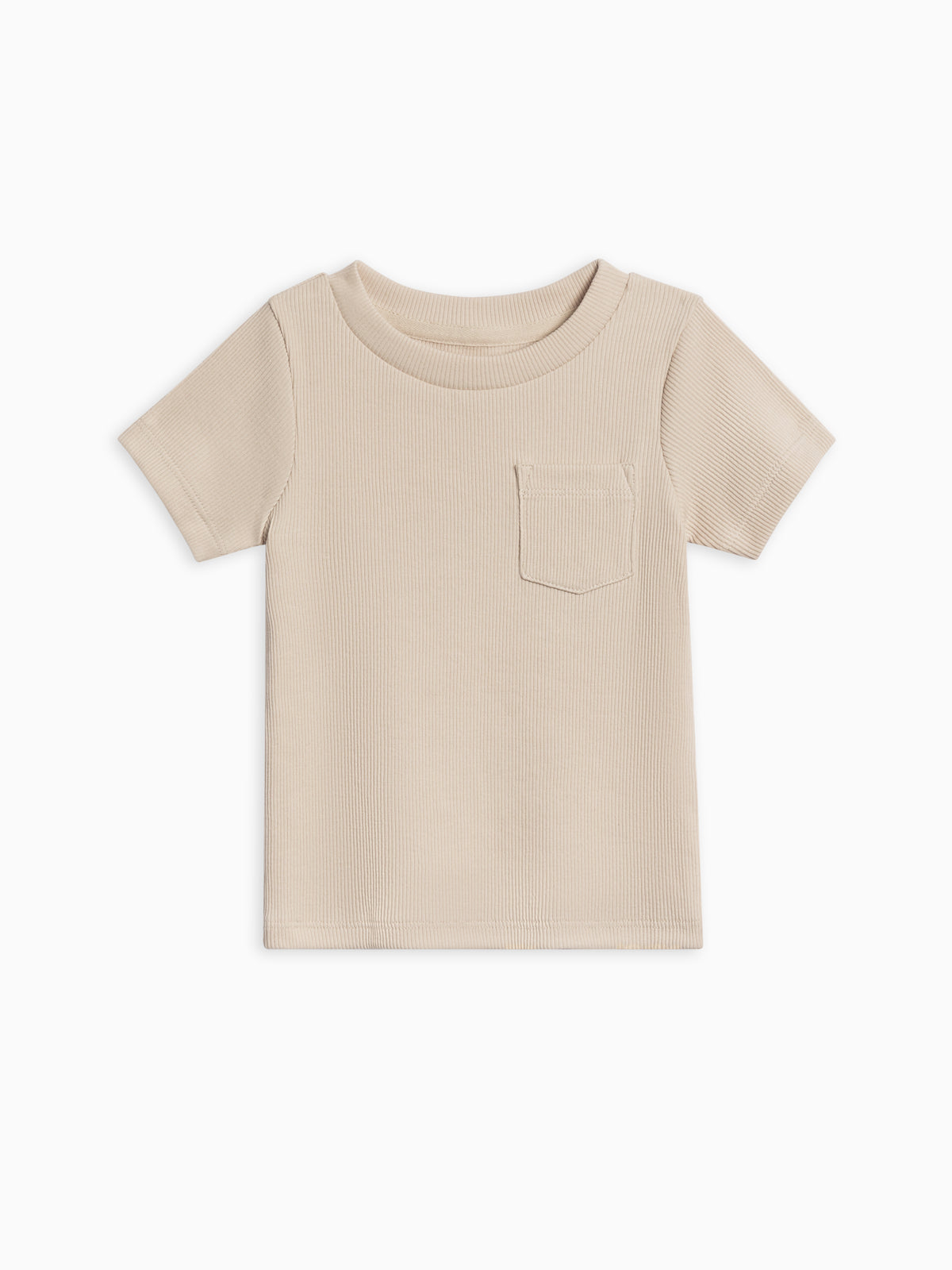 Lou Ribbed Short Sleeve Pocket Tee Sale : Baby-Kids : Tops : Shirts : Short Sleeves KENDI by Colored Organics Baby Lou Ribbed Short Sleeve Pocket Tee | Colored Organics®