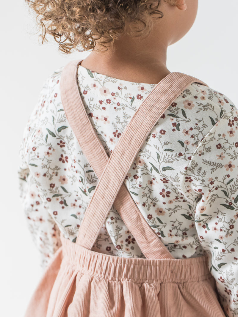 Aria Corduroy Overall Dress