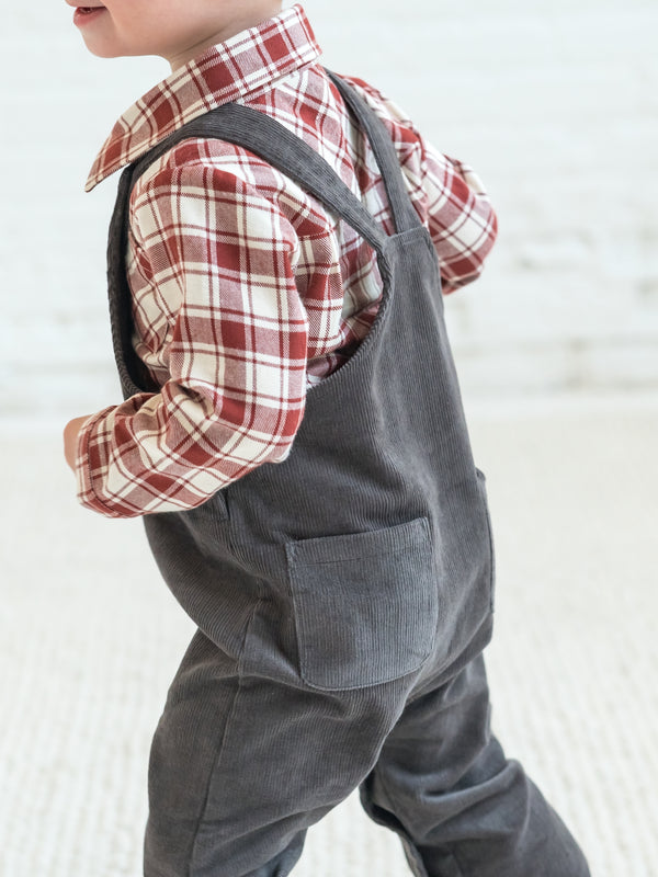 Remi Corduroy Overalls Baby : Bottoms : Overalls : Pants Kendi Organic Cotton Baby Remi Corduroy Overall