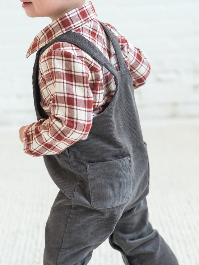Remi Corduroy Overalls Baby : Bottoms : Overalls : Pants Kendi Organic Cotton Baby Remi Corduroy Overall