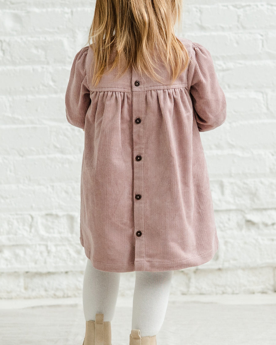 Dafina Corduroy Ruffle Dress