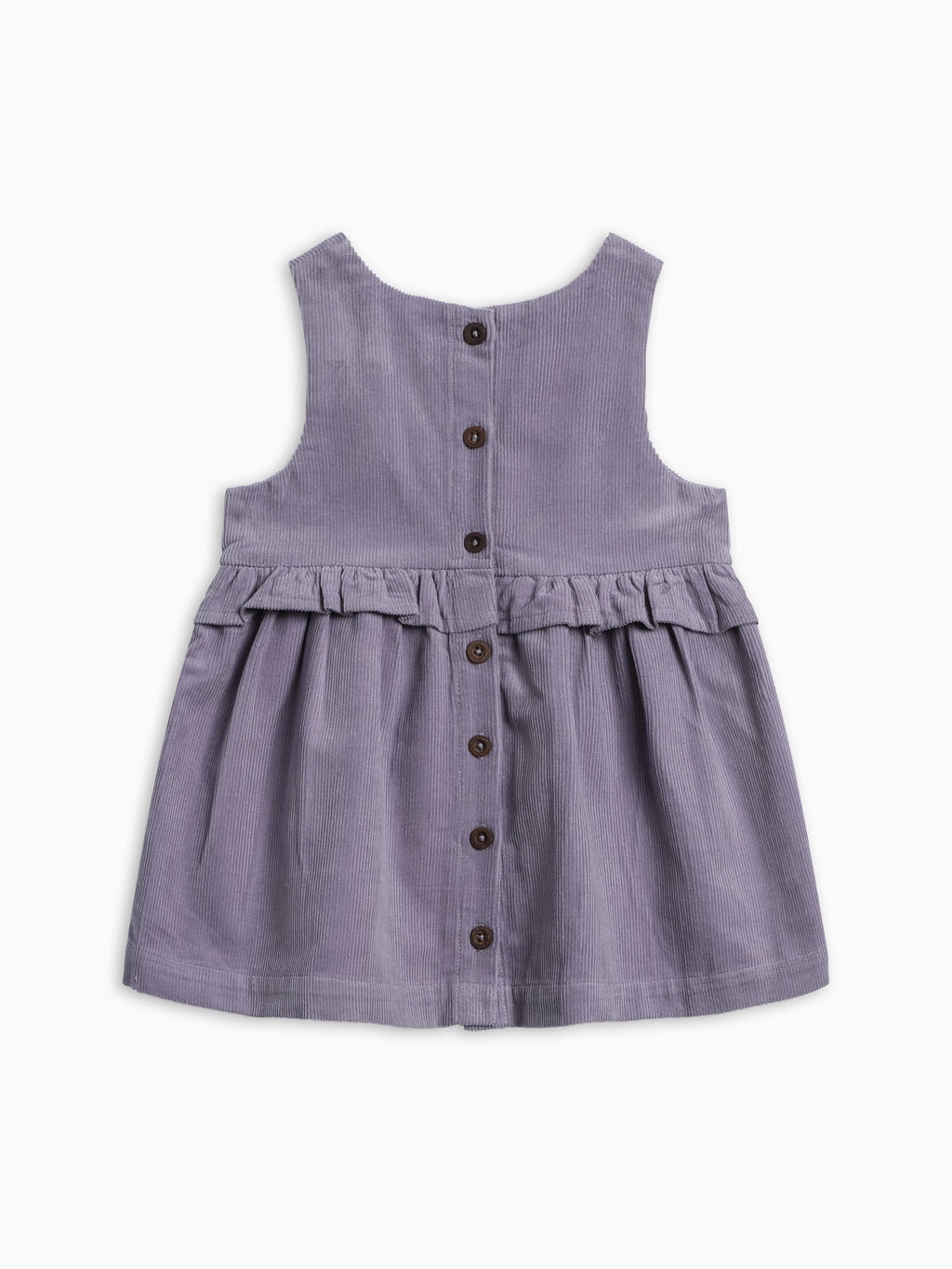 Lois Fine Corduroy Ruffle Jumper - Lavender