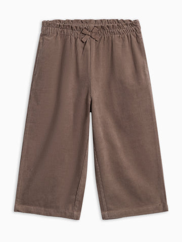 Nadine Fine Corduroy Wide Leg Toddler Pant - Taupe Kids : Bottoms : Pants KENDI by Colored Organics Organic Cotton Kids Nadine Corduroy | Colored Organics®