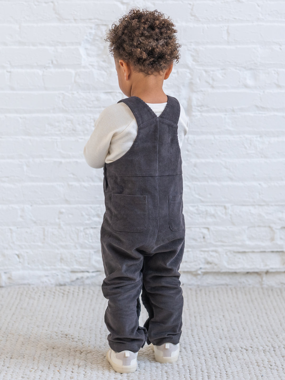 Joey Corduroy Infant Overall - Ash