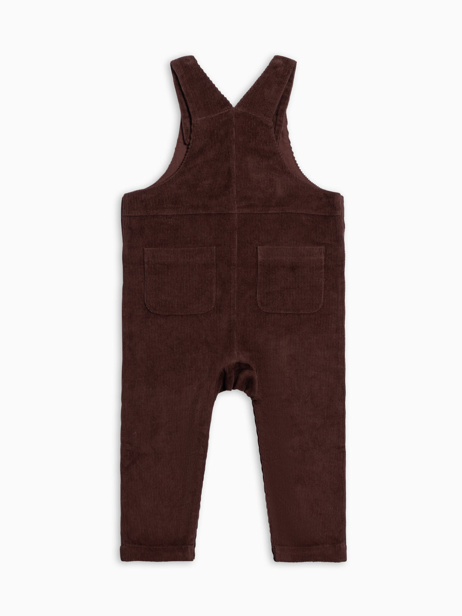 Joey Corduroy Infant Overall - Chestnut