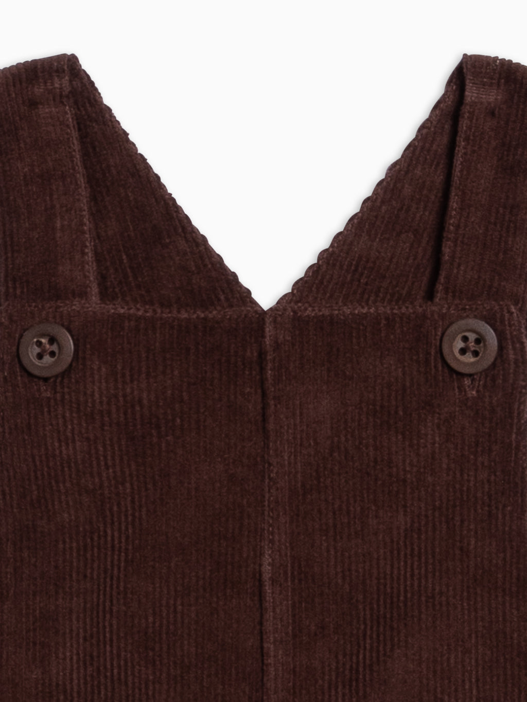 Joey Corduroy Infant Overall - Chestnut