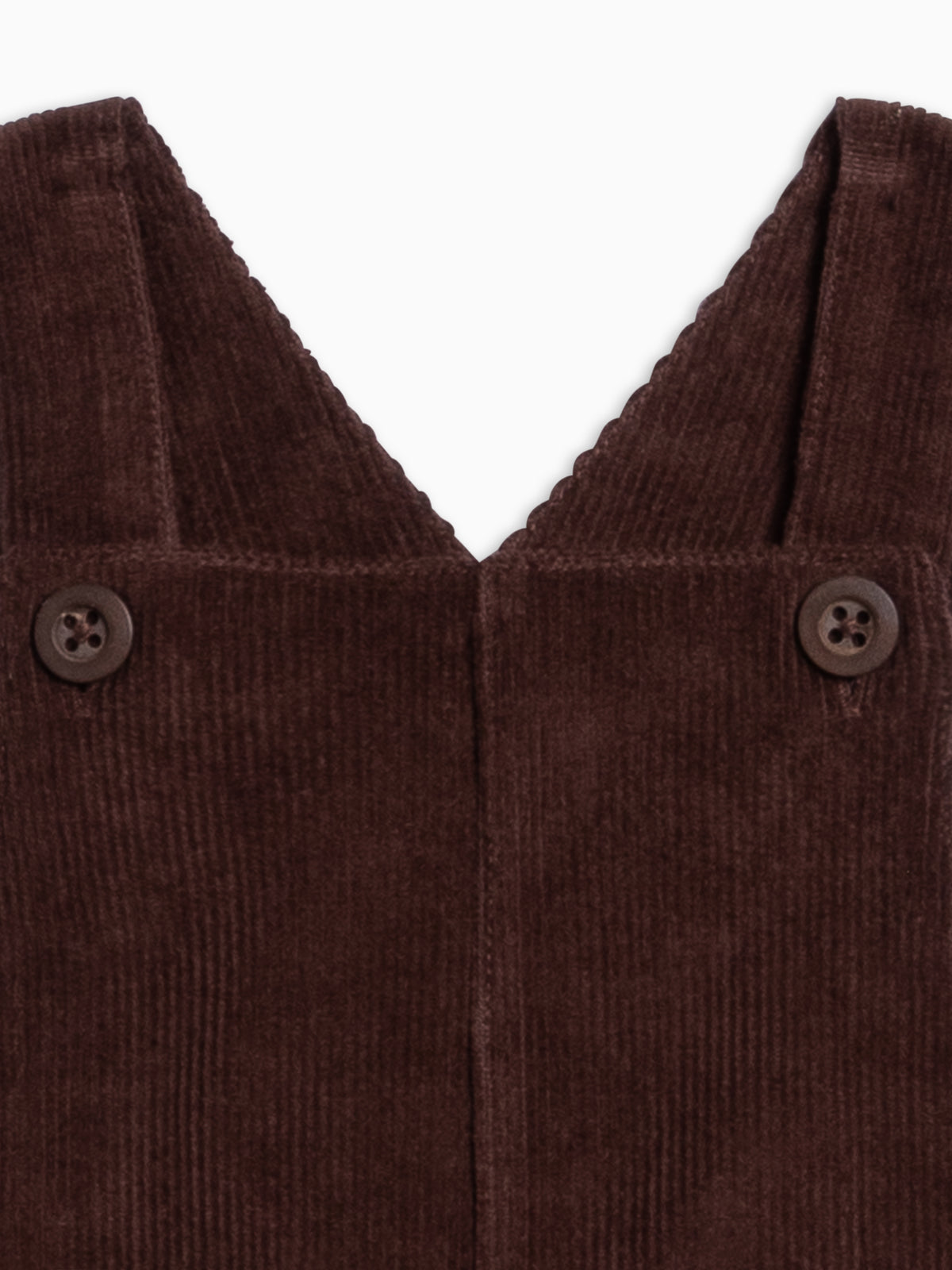 Joey Corduroy Infant Overall - Chestnut